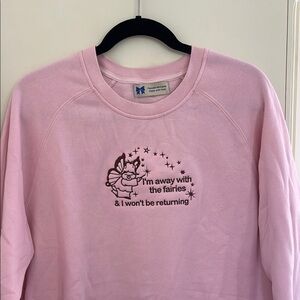 Away With The Fairies Embroidered Sweatshirt by Hannah-Michelle